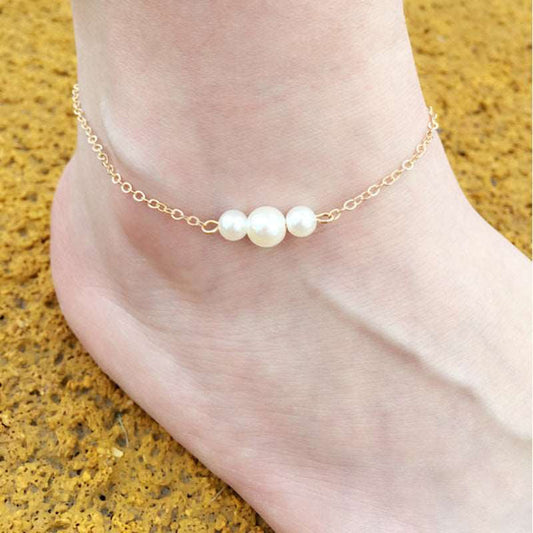 Pearl Petal Anklet